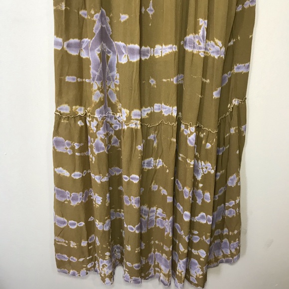 ⚡️SOLD⚡️Young Fabulous & Broke Dress Tie Dye Long Sleeve Long Maxi Tiered NEW - Picture 10 of 16